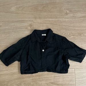 Aroha (venezuelan brand) black crop top